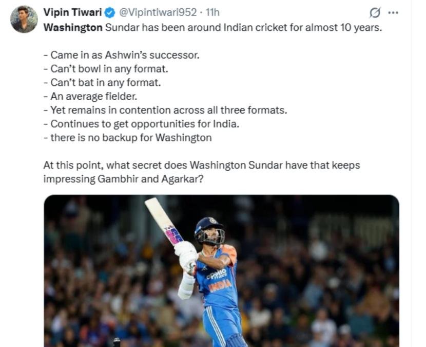 Washington Sundar Washington Sundar