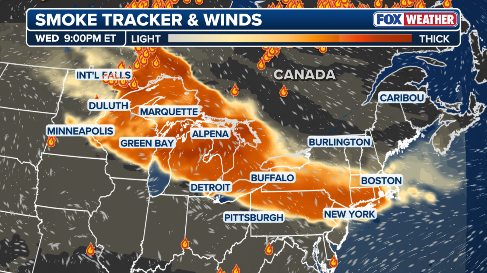 1784049917 910 Smoke from Canadian wildfires has spread haze and hazardous air