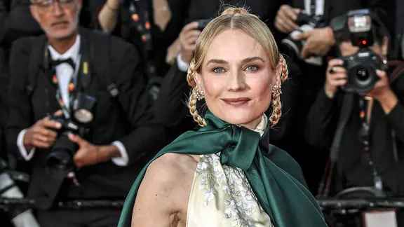 Diane Kruger on the red carpet in Cannes