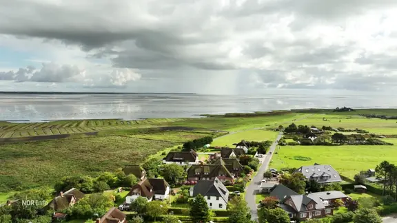 Amrum, aerial view.