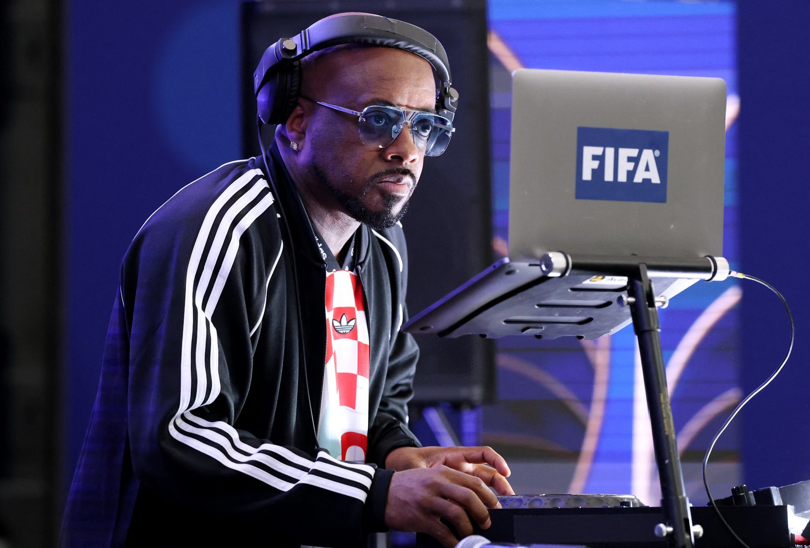 Producer and rapper Jermaine Dupri at halftime.
