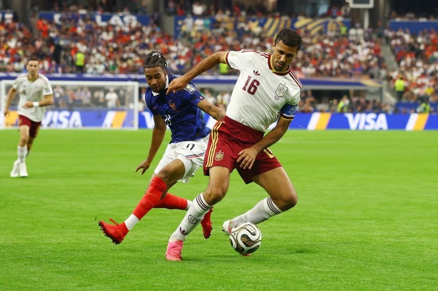 Spanish captain Rodri was outstanding on Tuesday, dictating play from midfield.