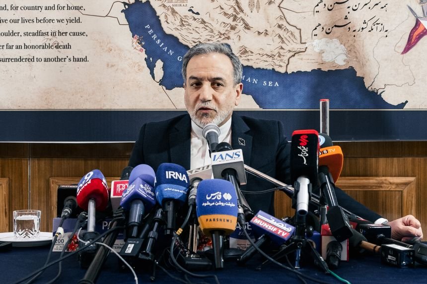 How aides and allies persuaded Trump to waive tolls in the Strait of Hormuz 21 Iranian Foreign Minister Abbas Araghchi attends a press conference at the Iranian Embassy on May 15, 2026 in New Delhi, India.