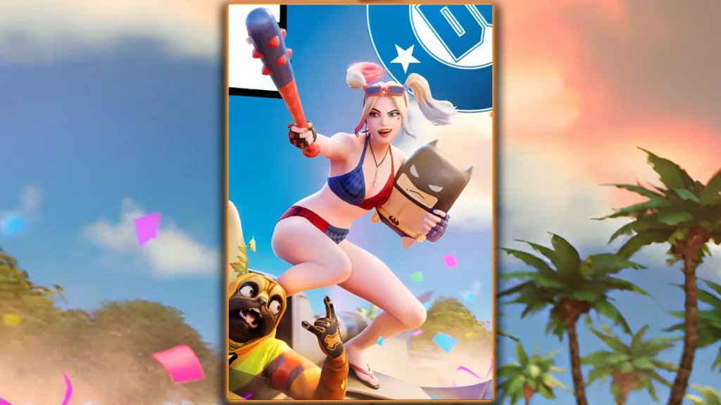 Summer Harley Quinn skin in Fortnite