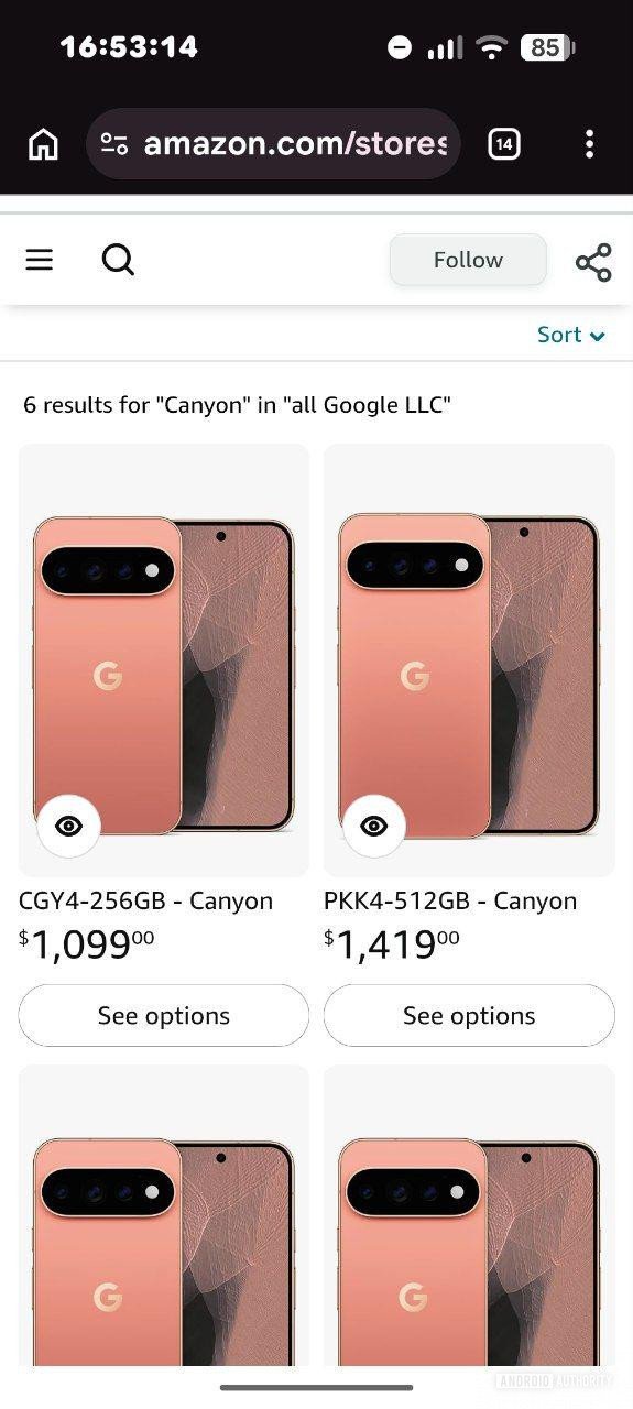 Pixel 11 Pro XL Listing 2 on Amazon