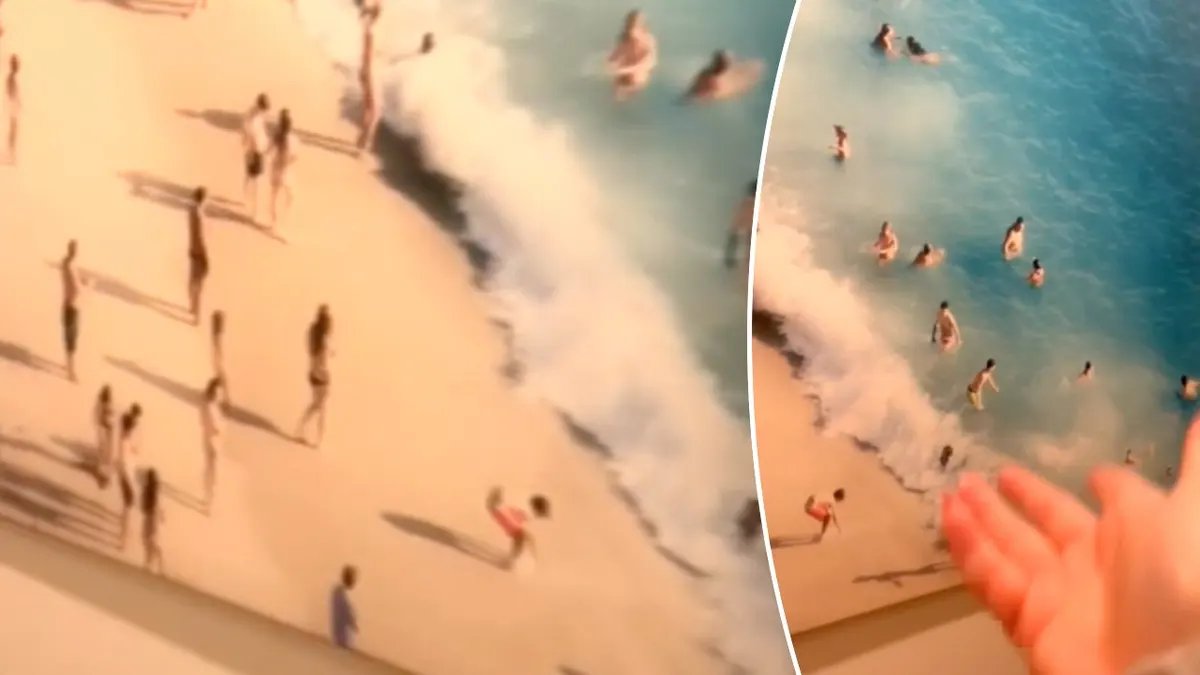An old photograph of them is displayed on a family's claims wall in a rental home in San Diego. 15 AirBnB Beach Split Image Photo