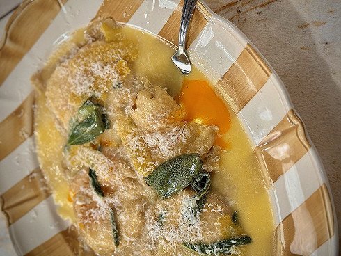 Liquid Egg Ravioli - Dishes