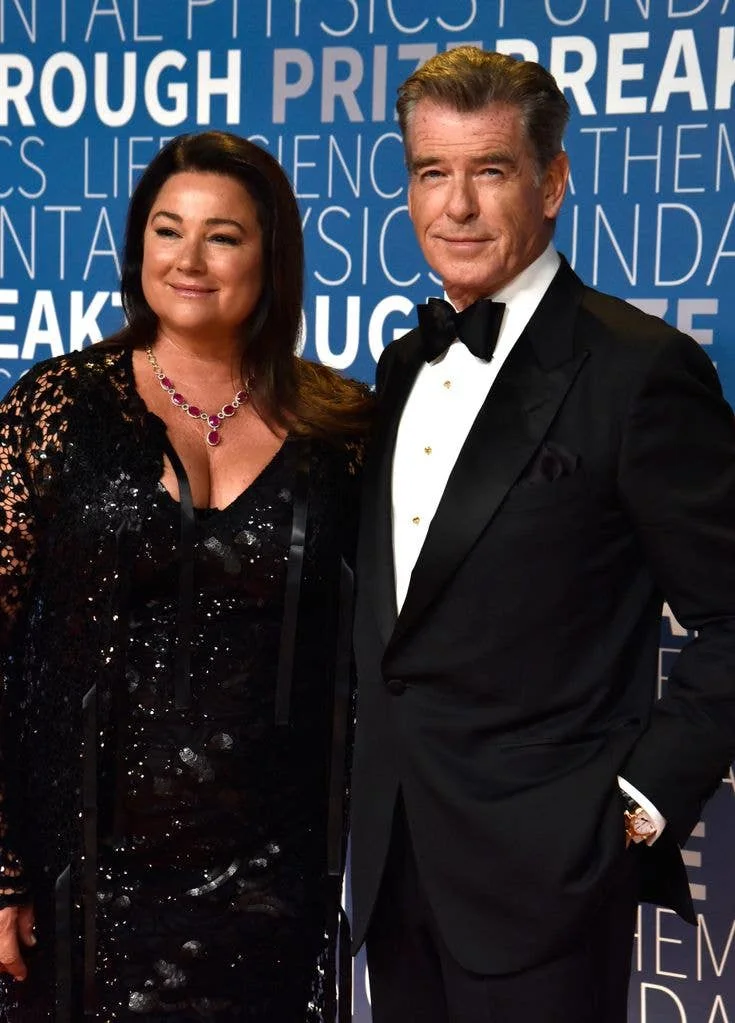 Keely Shaye Smith (L) and Pierce Brosnan attend the 2019 Breakthrough Award ceremony at NASA Ames Research Center on November 4, 2018 in Mountain View, California.