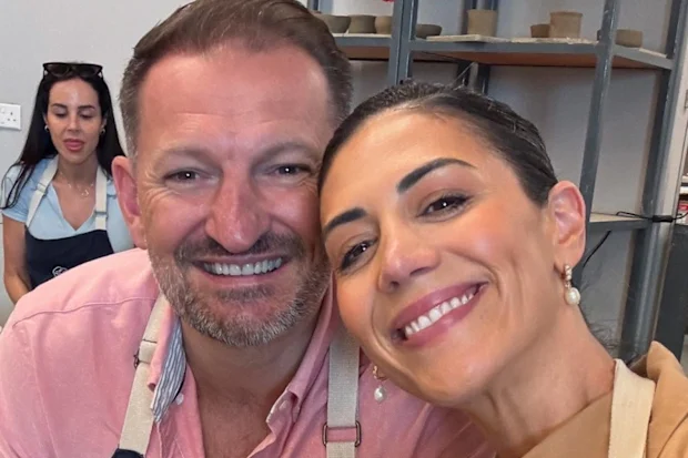 Stephanie Rice and husband Mark Lassey