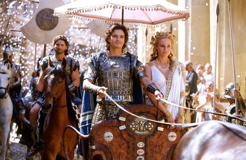 Eric Bana, Orlando Bloom and Diane Kruger in the movie Eric Bana, Orlando Bloom and Diane Kruger in the movie