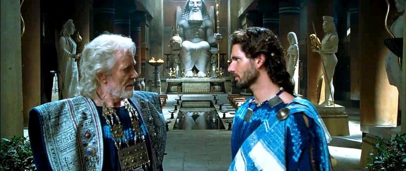 Peter O'Toole and Eric Bana in Troy Peter O'Toole and Eric Bana in Troy