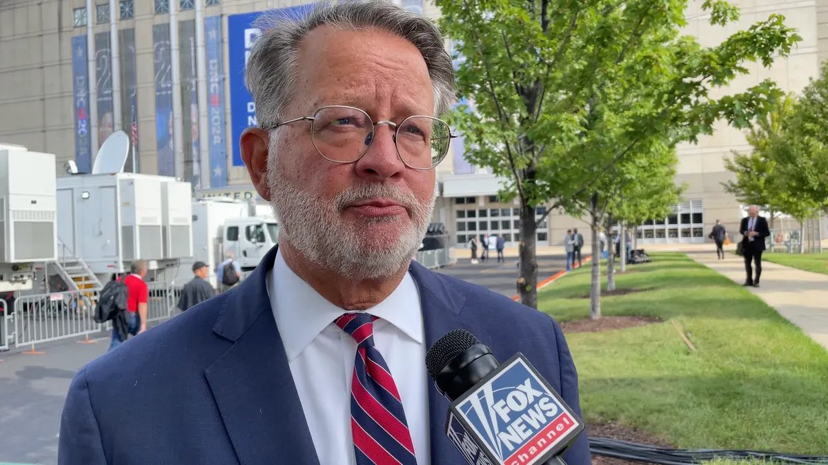 Bernie Sanders and Ocasio-Cortez endorse El-Sayed in Michigan primaries 17 Gary Peters Fox News Intv Convention in Chicago, August 19, 2024