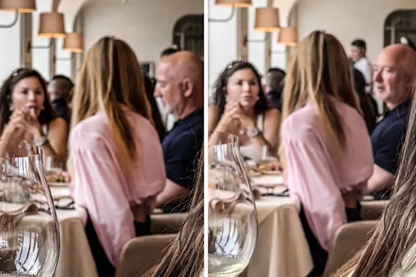 Customers at Mimi's were surprised to see a man they identified as Jeff Bezos and his wife Lauren Sanchez Bezos on Friday.