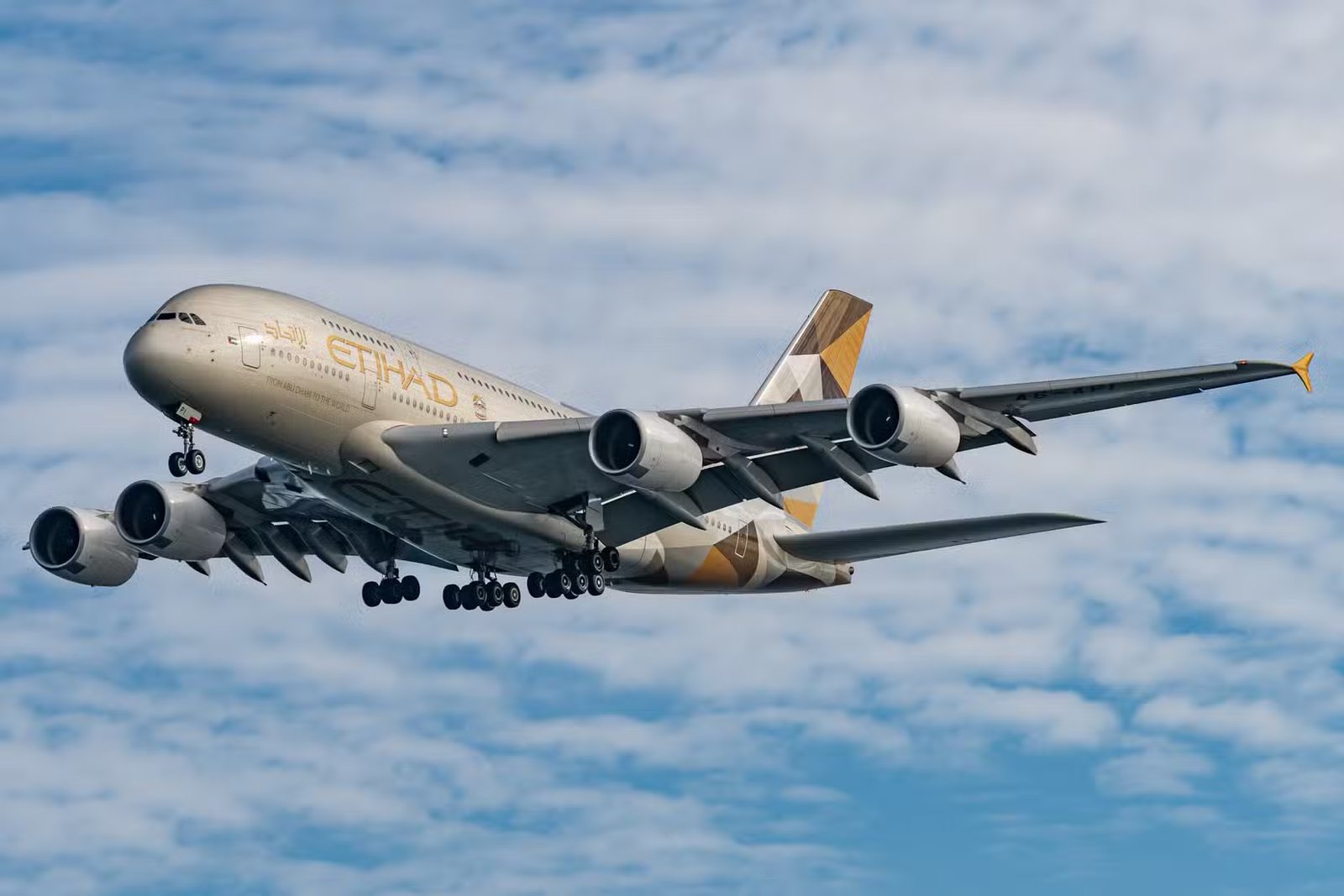 Why it's cheaper than ever to book on the world's most exclusive airline in 2026 26 Etihad A380 landing