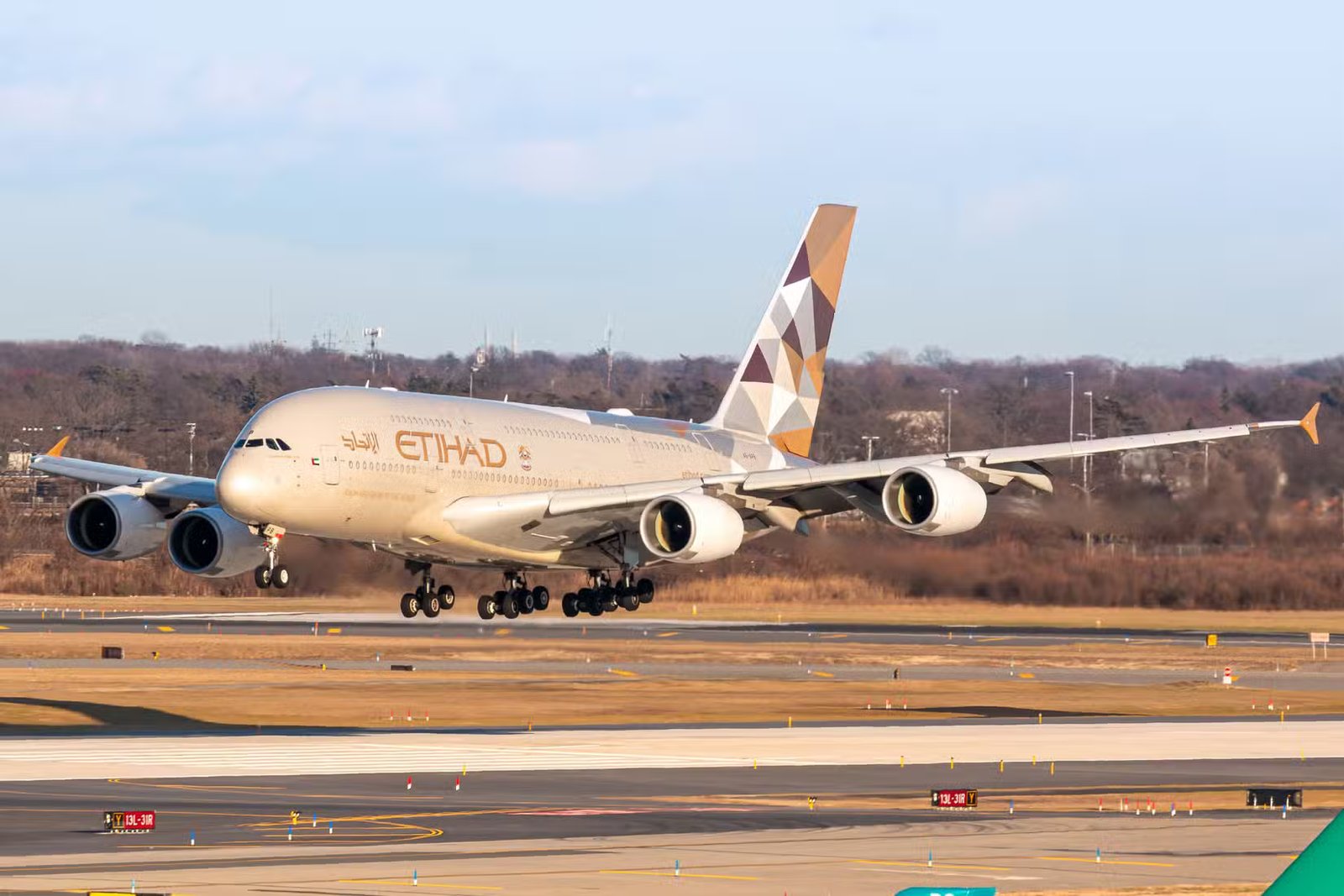 Why it's cheaper than ever to book on the world's most exclusive airline in 2026 23 Etihad A380 landing