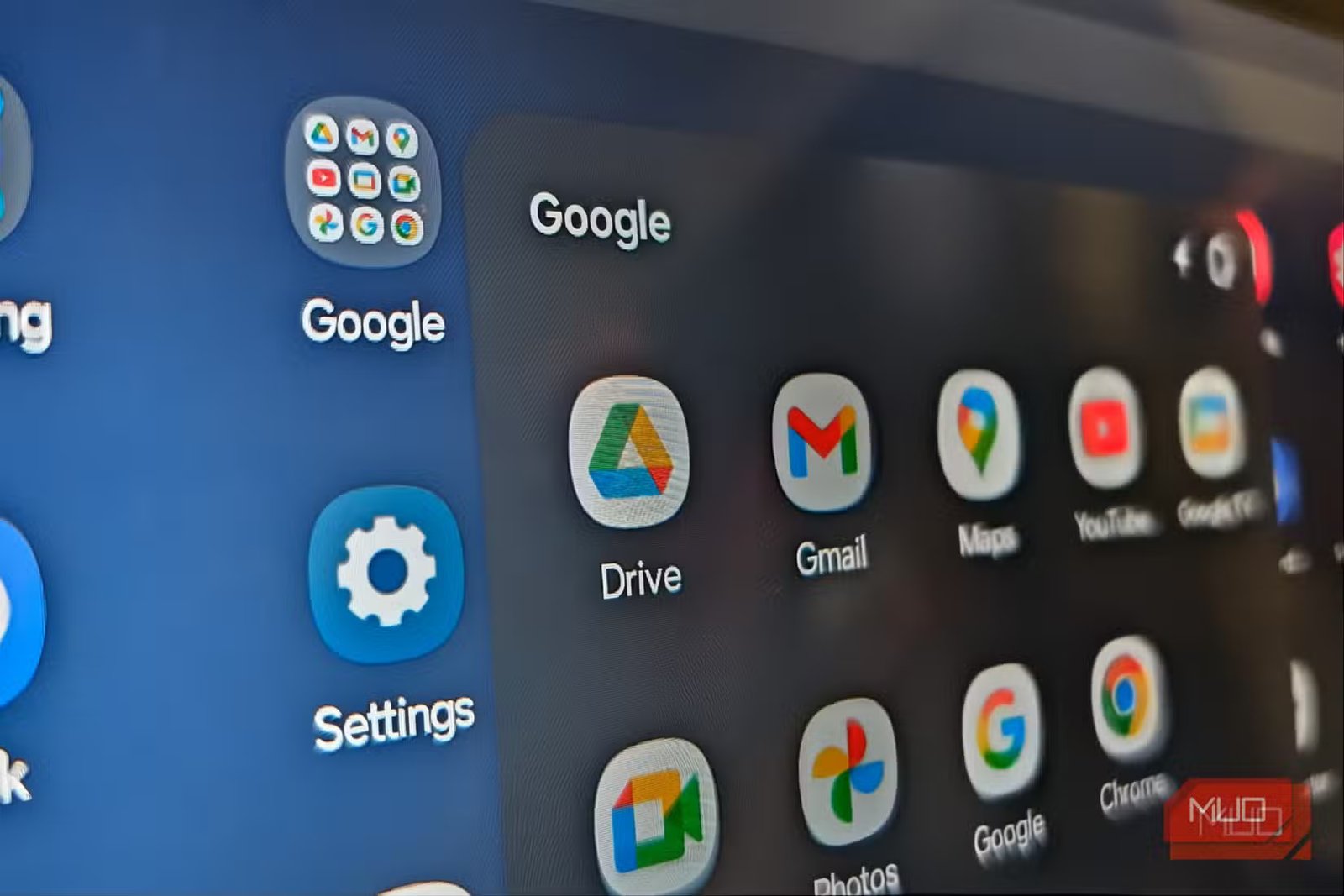 Google Drive app in Samsung tablet folder