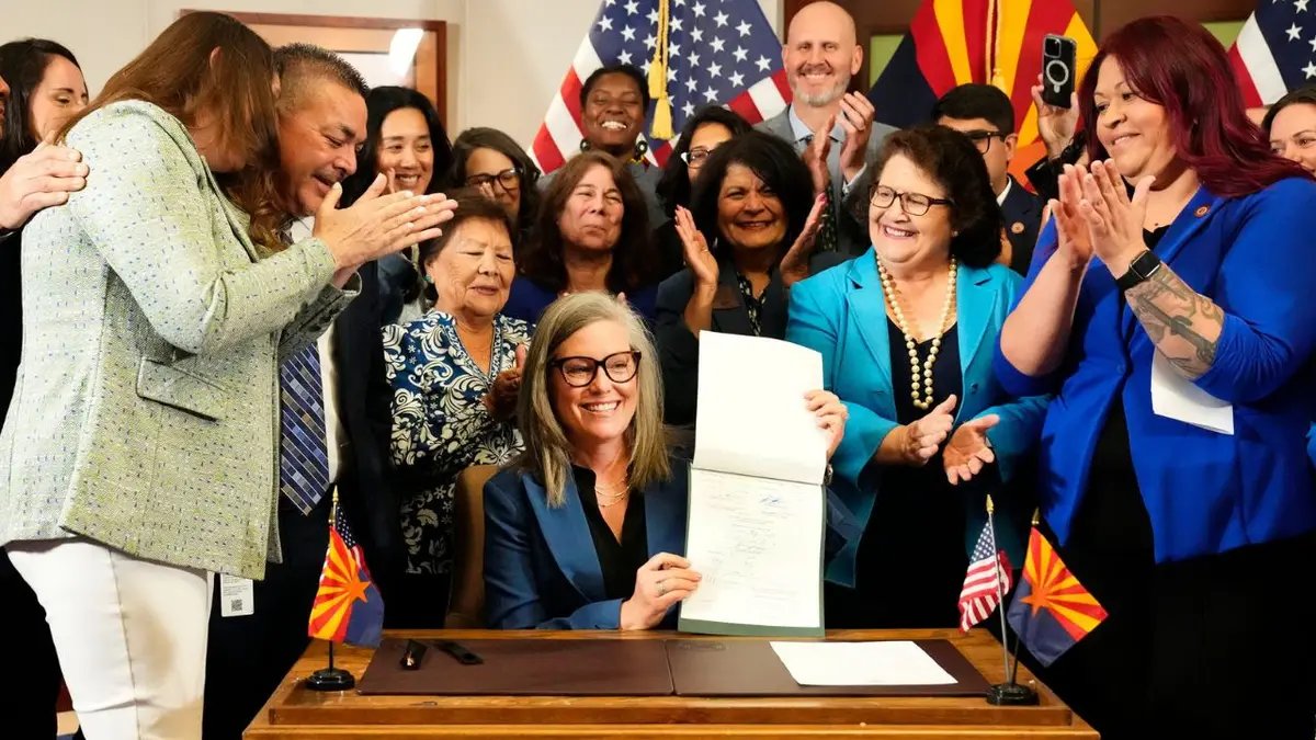 Katie Hobbs signed the 1864 Abortion Abolition Bill into law.