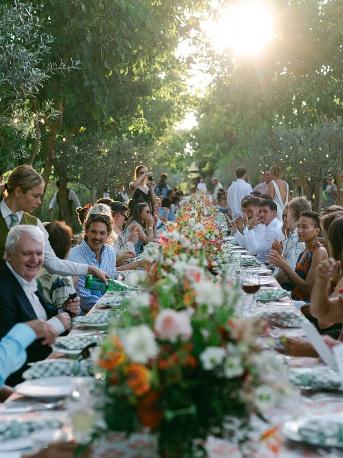 Romantic Tuscan wedding. Pictured: Katie Julia for British Vogue