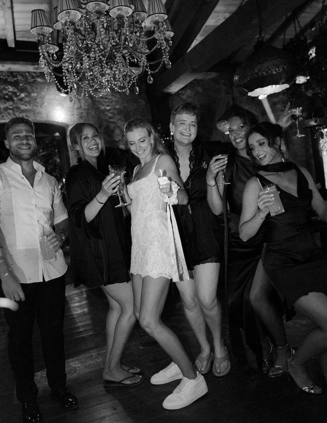 Tuscan party. Pictured: Katie Julia for British Vogue