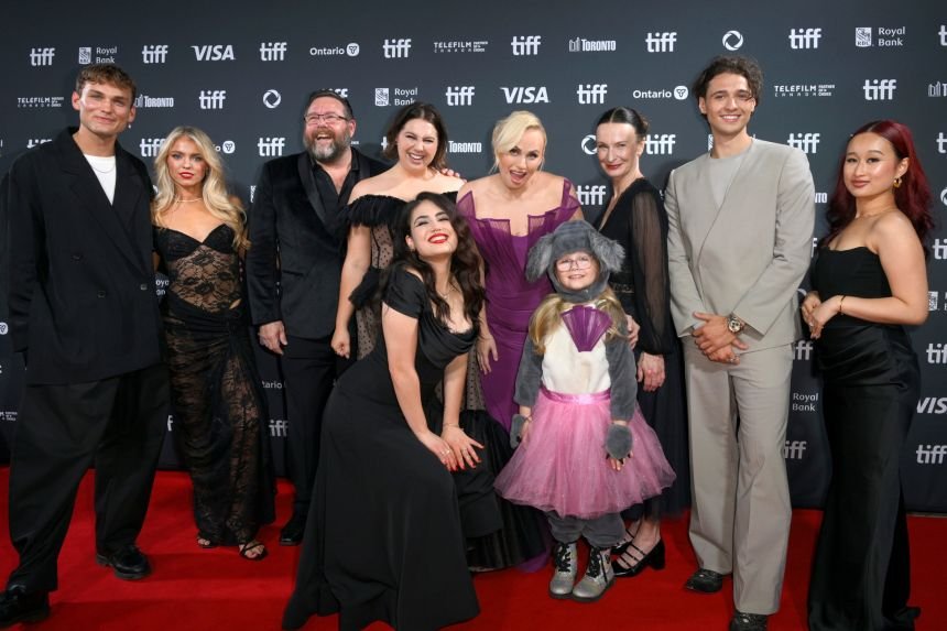 Hollywood star Rebel Wilson wins libel case brought by young actress 16 Cast and crew at the film premiere