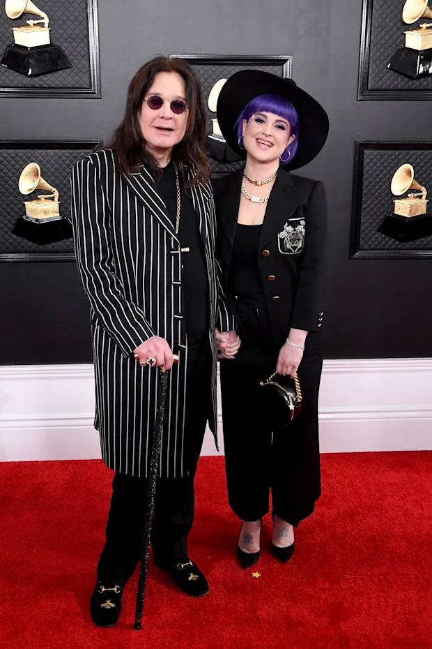 Ozzy Osbourne and Kelly Osbourne attend the 62nd Annual Grammy Awards at Staples Center on January 26, 2020 in Los Angeles, California.