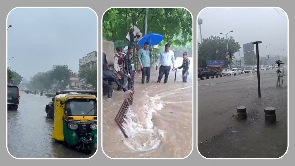 Ahmedabad receives over 5 inches of rain in 6 hours, many roads and underpasses are closed due to flooding, schools and colleges are advised to vacate immediately 40 Ahmedabad Rain 03.jpg
