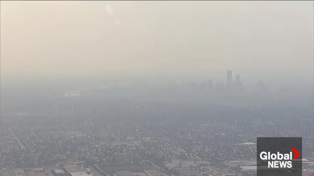 Air quality warning in Edmonton, much of Alberta due to smoke from wildfires in NWT 17 Click to watch video: Long-term health effects of poor air quality due to wildfires