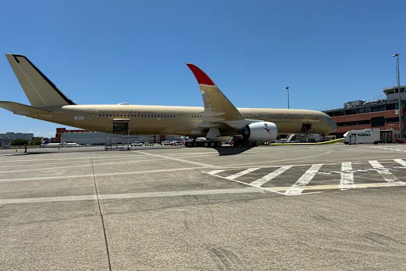 It's coming to Australia: the Sunrise A350-1000 ULR project in Toulouse, France. 