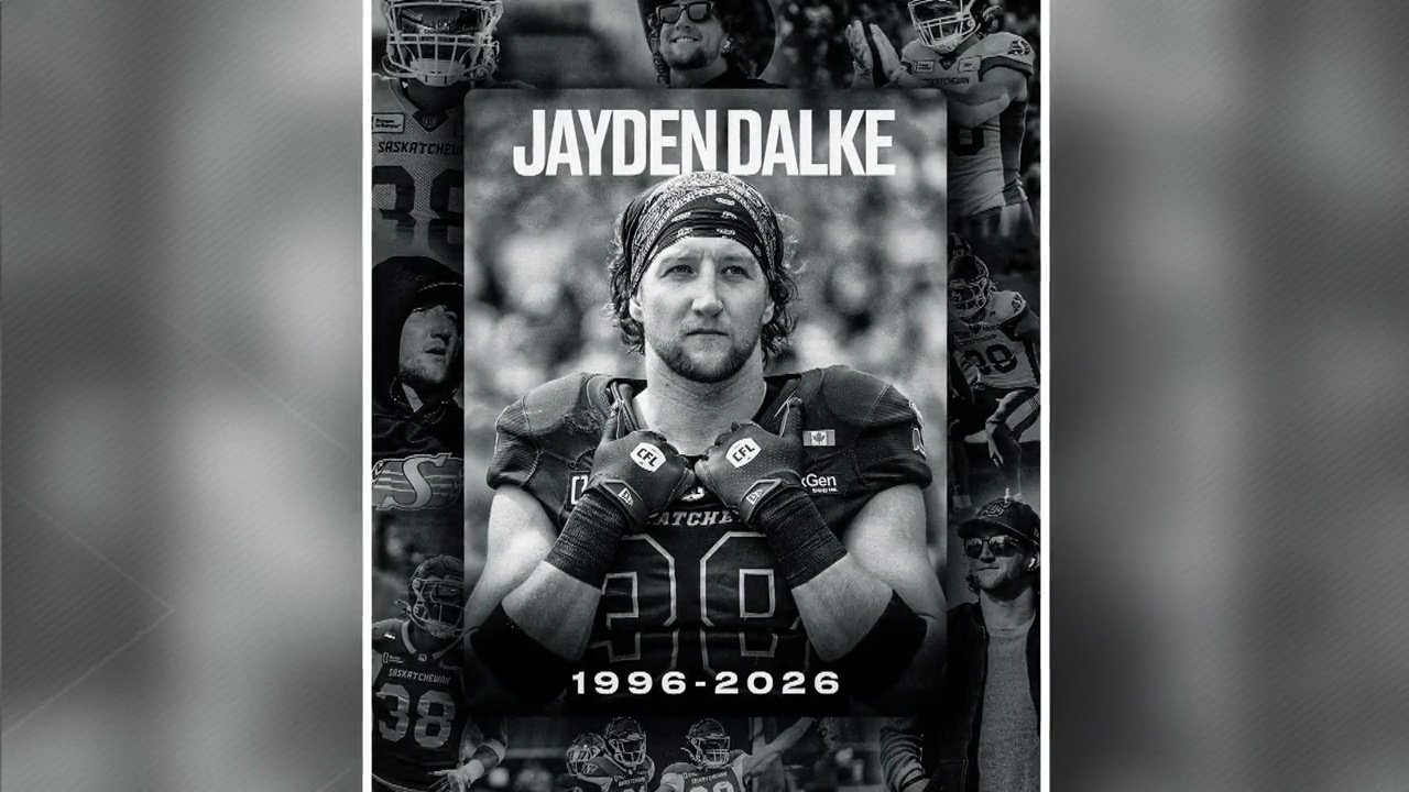 Click to watch video: CFL player Jayden Dalke dies in double crash