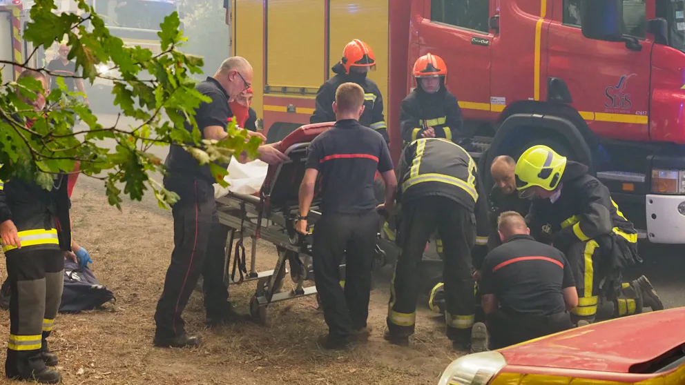 A fireman was injured as a result of a gas explosion.