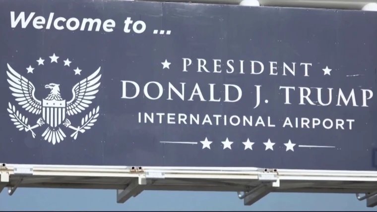 A Florida airport and a Tennessee bridge were renamed in Trump's honor on the same day. 17 A Florida airport and a Tennessee bridge were renamed in