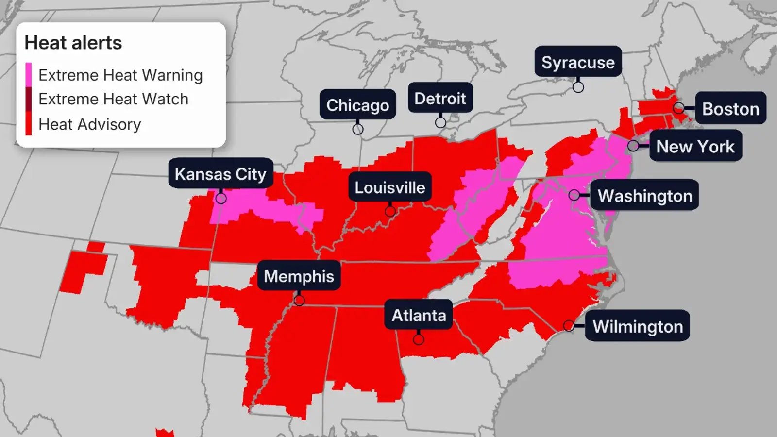 A dome of extreme heat scorches New York, Philadelphia, Boston and DC over the Fourth of July weekend. 18 DCP 9