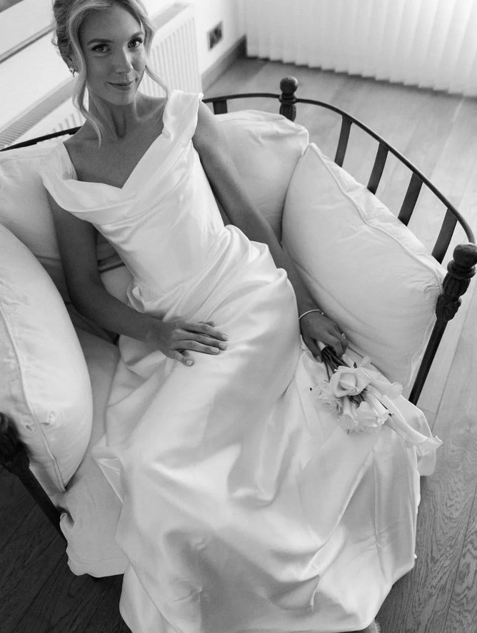 Inside tennis stars Katie Boulter and Alex De Minaur's romantic Tuscan wedding. Photograph: Katie Julia for British Vogue