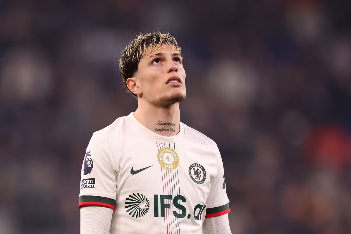 Alejandro Garnacho during a Chelsea game