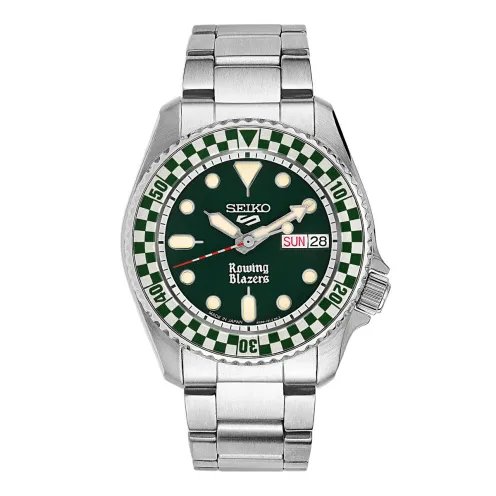 Seiko 5 Sports Rowing Blazers Wind Vintage 38mm SRPM21 Frontal