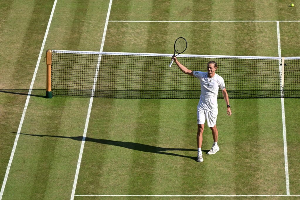Alexander Zverev reached the Wimbledon semi-finals for the 10th time.