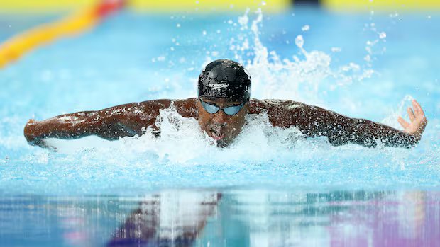 Canadas Liendo won gold in the 100m butterfly and Masse