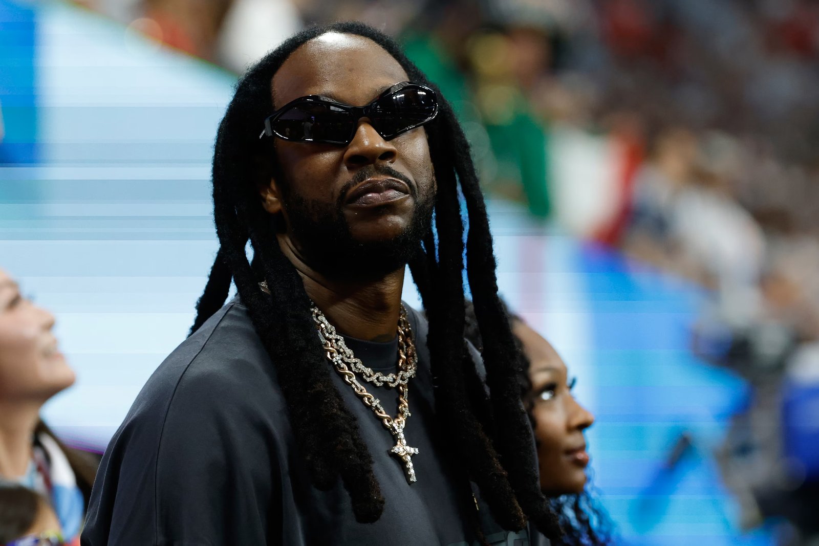 American rapper 2 Chainz was also spotted in the crowd.