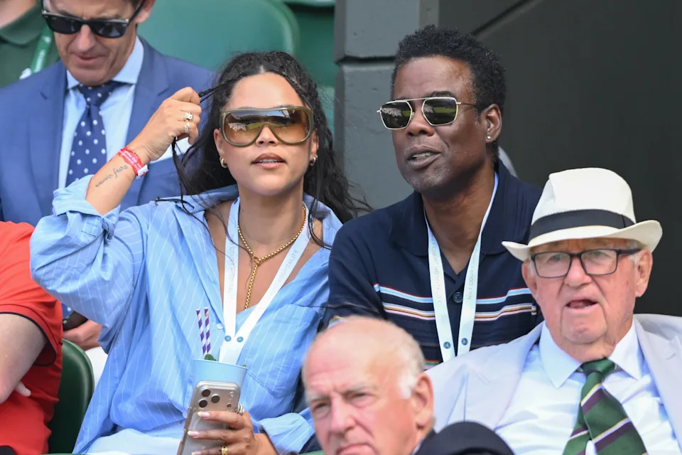 Chris Rock enjoys Wimbledon with new girlfriend Simone Henault 13 Karwai Tan/Getty Images