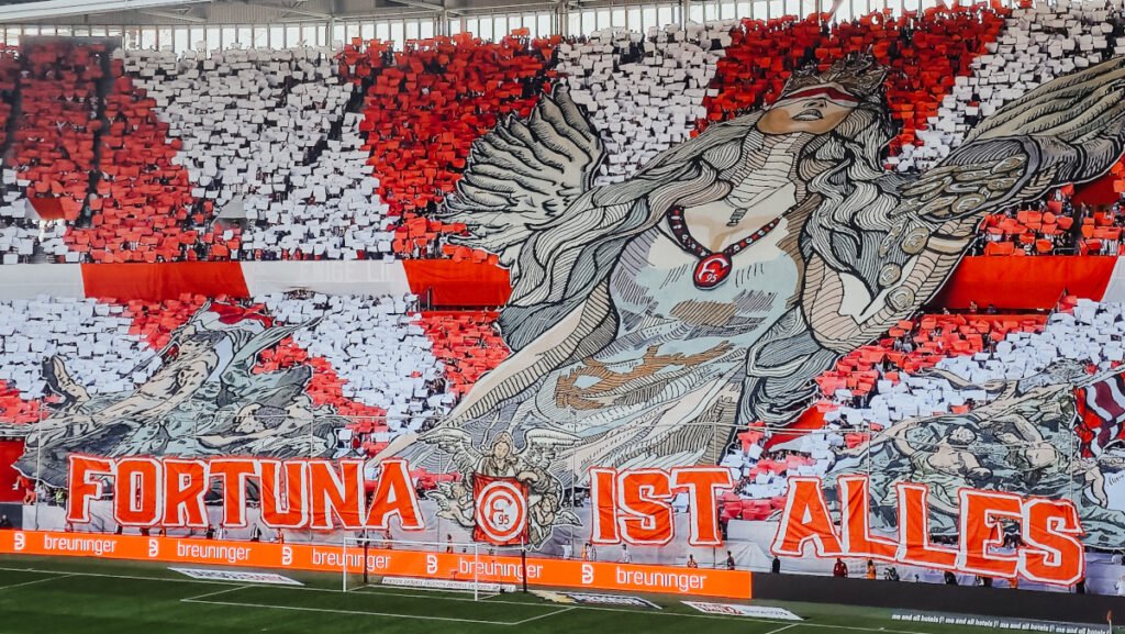 Fortuna Dusseldorf fans.