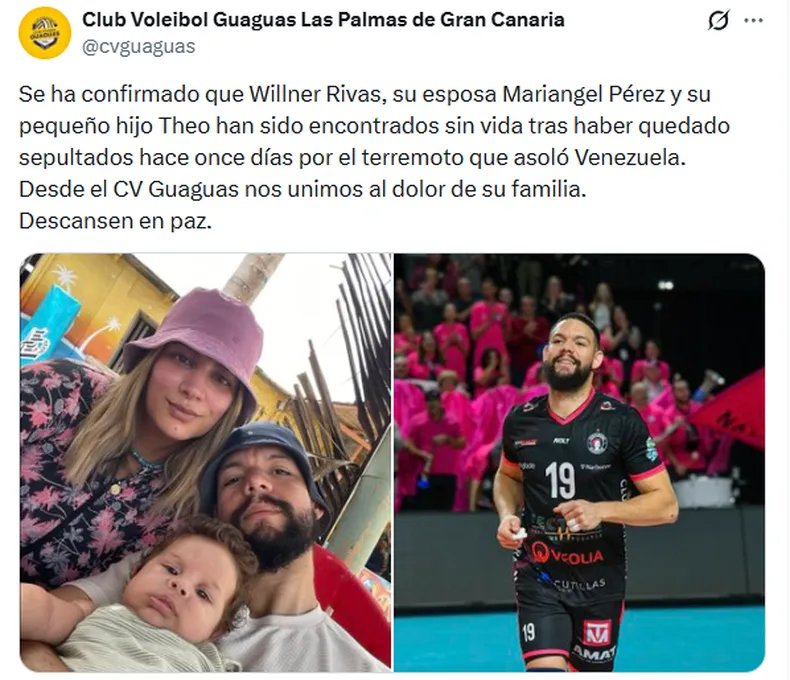 Double earthquake in Venezuela: one of the country's best athletes was found dead 11 Double earthquake in Venezuela one of the countrys best athletes