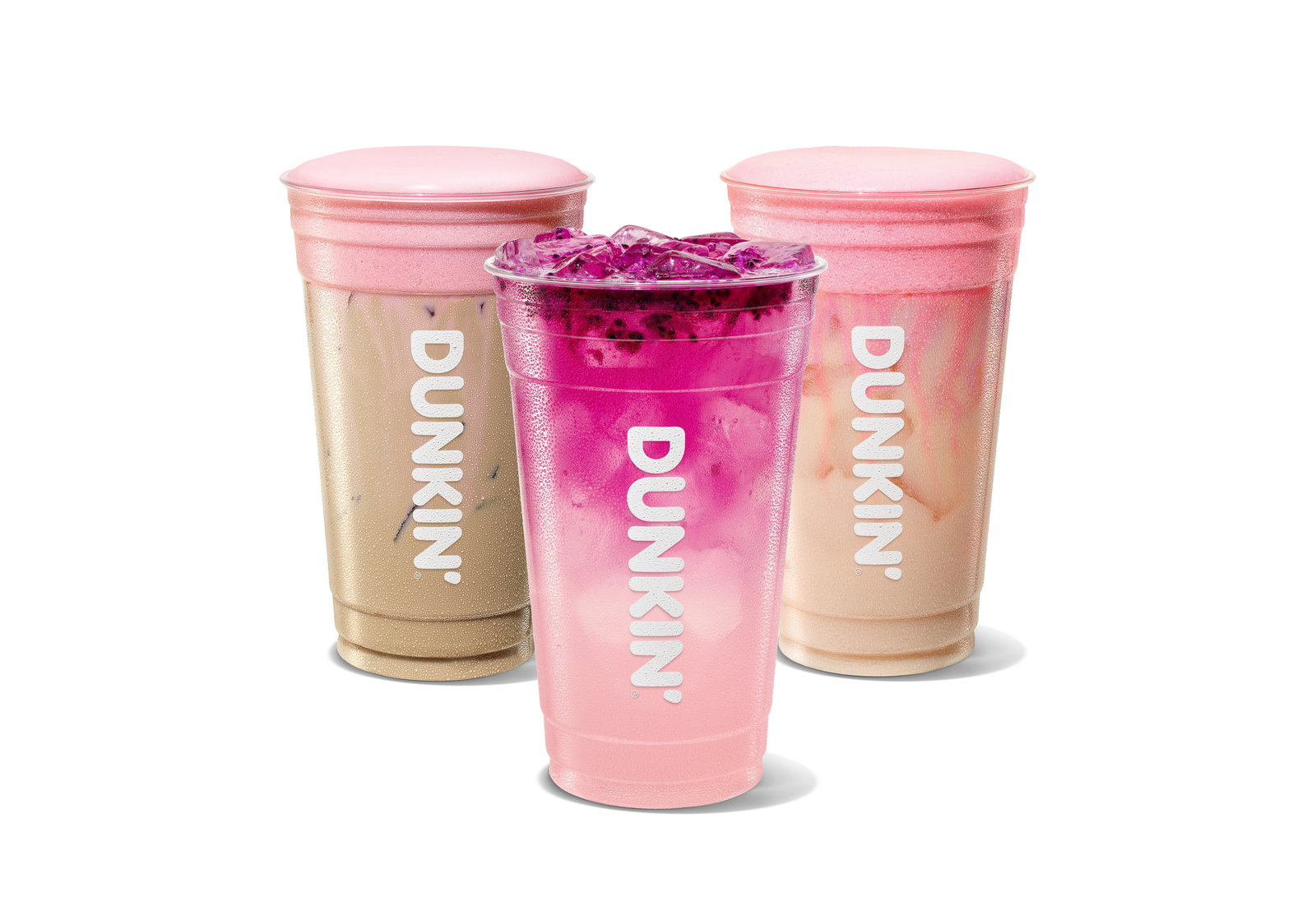 Dunkin'® and Kylie Jenner Unveil The King Kylie™ Collection, a New Line of Pink Summer Drinks 15 Digital PNG presentation size - 26_DKN_2768100_Kylie_Drinks_Group