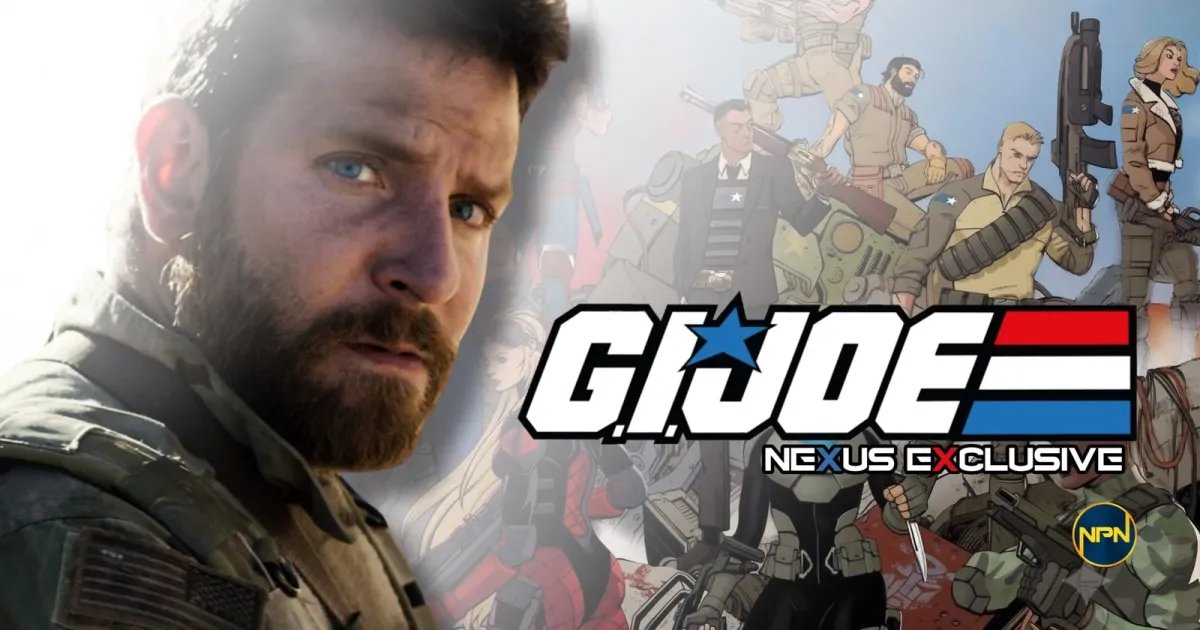 EXCLUSIVE: Bradley Cooper May Replace Chris Hemsworth in Danny McBride's GI Joe 11 Bradley Cooper in a military suit. The text reads: GI Joe Nexus Exclusive.
