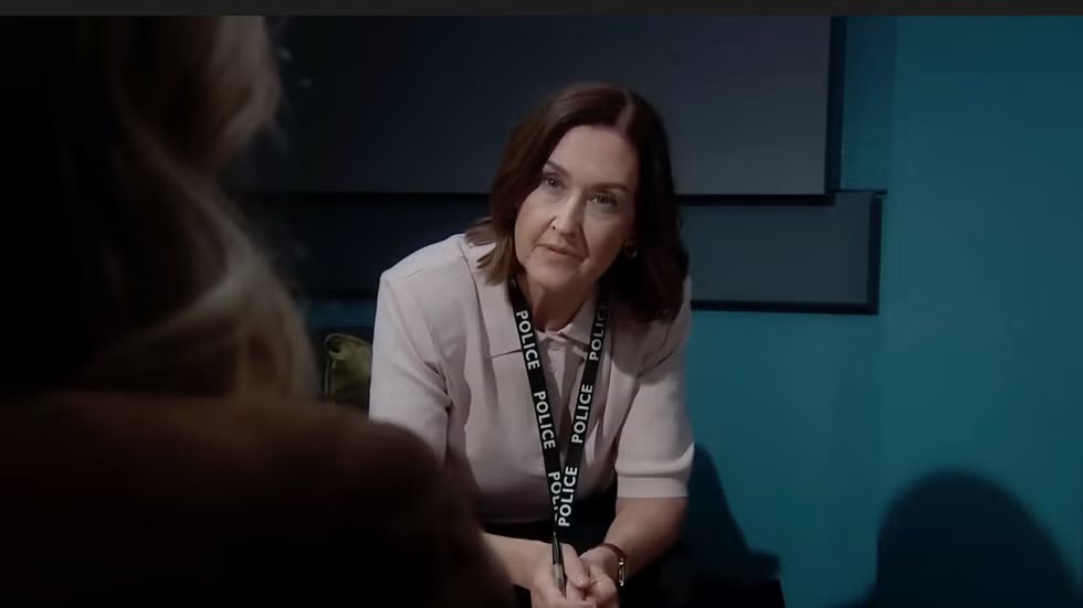 Angela Lonsdale as Sergeant Reid in Emmerdale