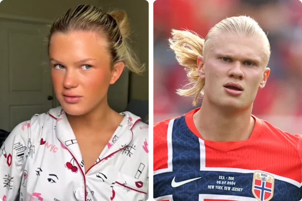 Erling Haaland, Emma Kate Willman's "doppelganger", received a comment on Instagram from the Norwegian soccer star 14 Emma K. Willman and soccer player Erling Haaland