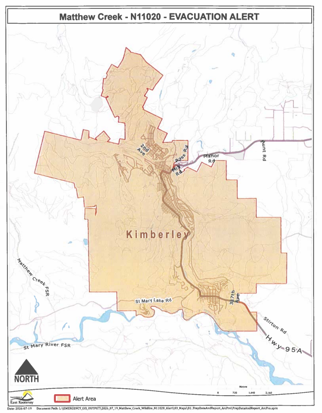 Evacuation warning issued for Kimberley 19 Evacuation warning issued for Kimberley