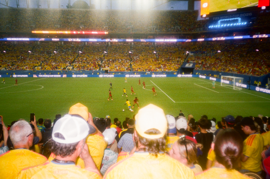 Shot from the stands using a point-and-shoot camera specially made for the 1994 World Cup.