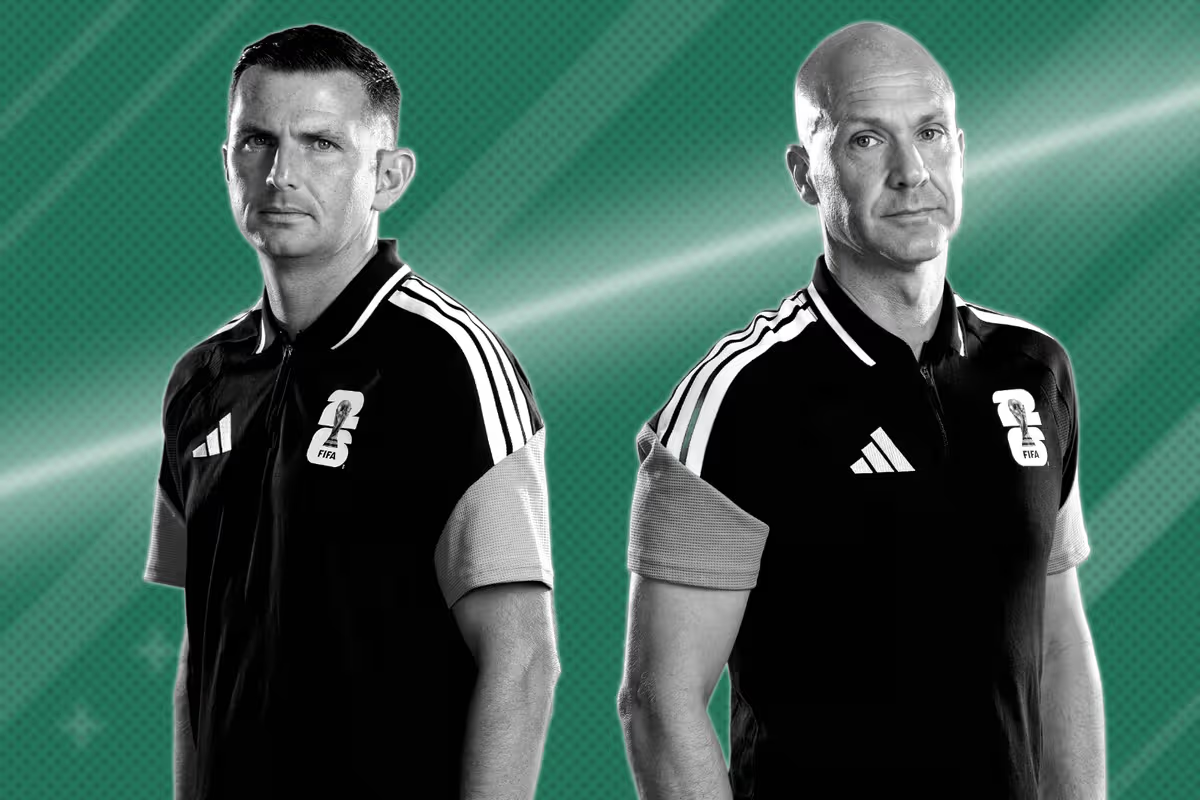 Michael Oliver and Anthony Taylor are English referees at the FIFA World Cup final.
