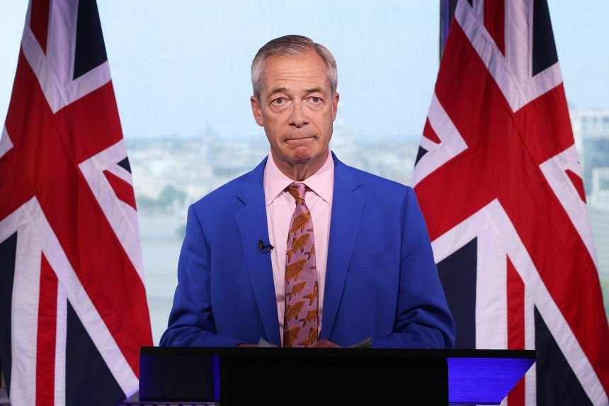 The leader of the British Reform Party, Nigel Farage, made a statement regarding his 