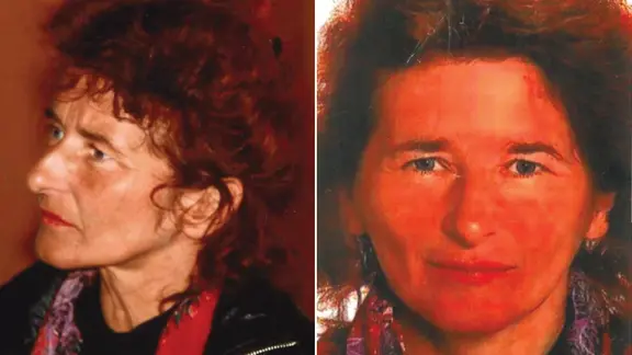 Jutta Schultz went missing (side view, front view) | Magdeburg police station Missing Jutta Schultz (side view, front view)
